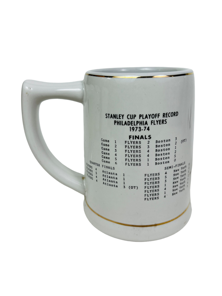 PHILADELPHIA FLYERS VINTAGE 1973-74 STANLEY CUP CHAMPIONS CERAMIC BEER STEIN MUG