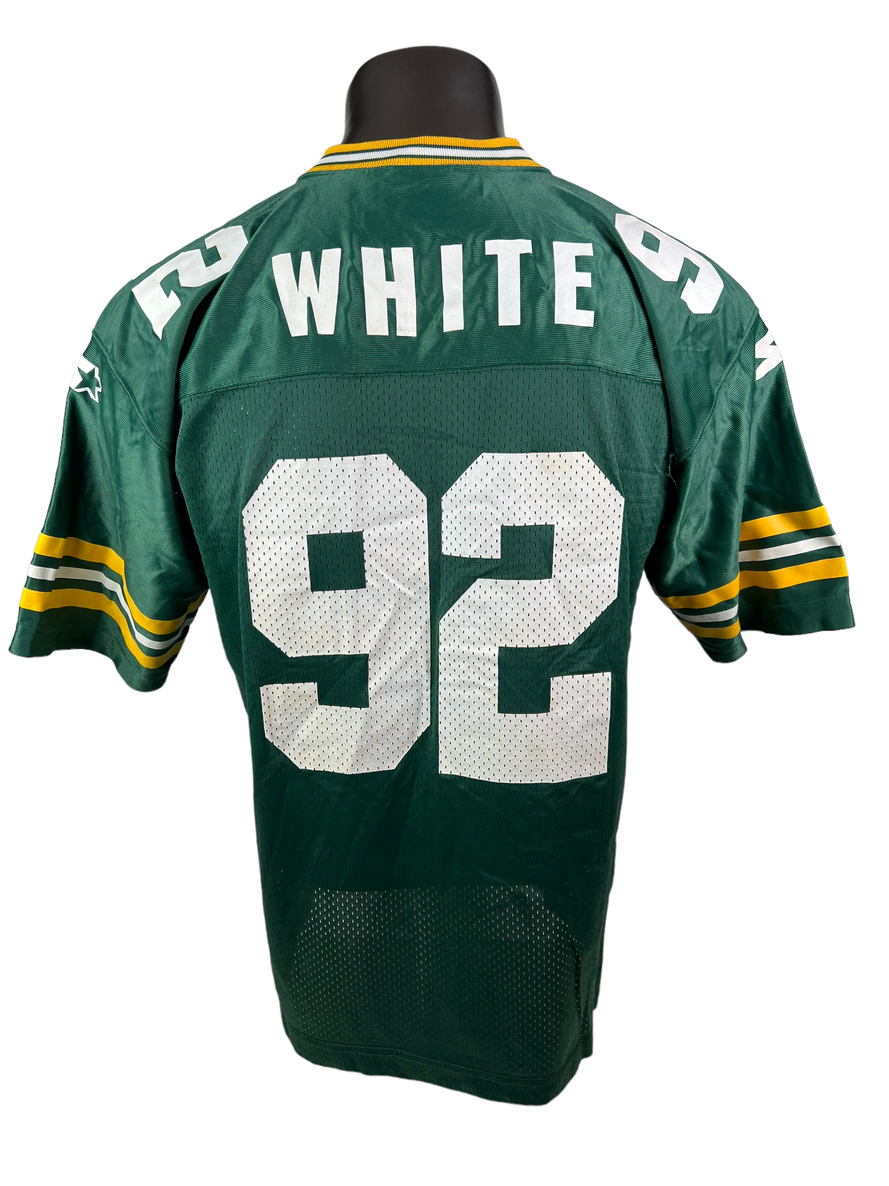 REGGIE WHITE GREEN BAY PACKERS VINTAGE 1990'S STARTER JERSEY YOUTH