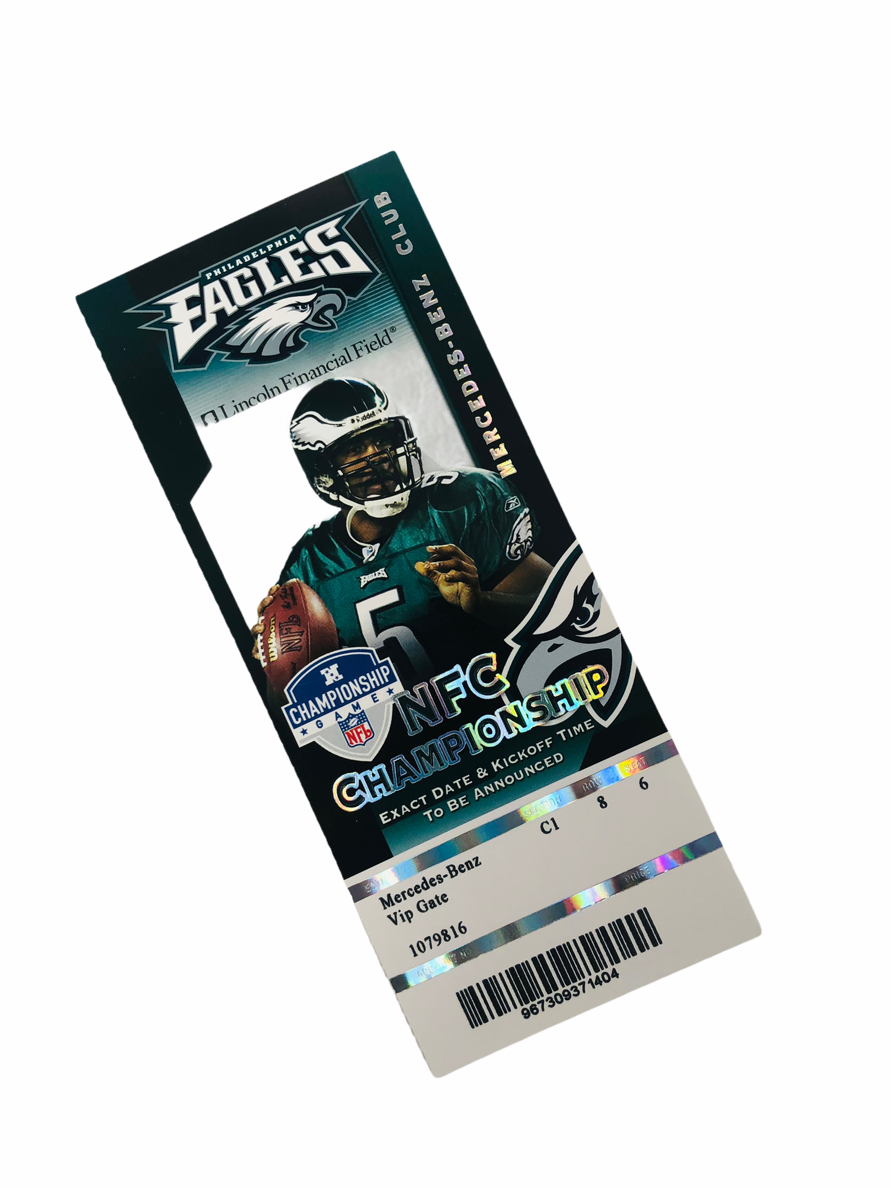 PHILADELPHIA EAGLES 2004 NFC CHAMPIONS GAME TICKET Bucks County