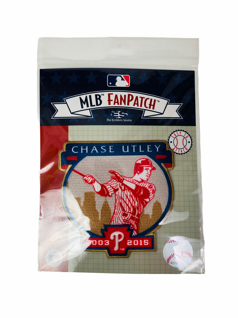 CHASE UTLEY PHILADELPHIA PHILLIES RETIREMENT MLB FAN PATCH