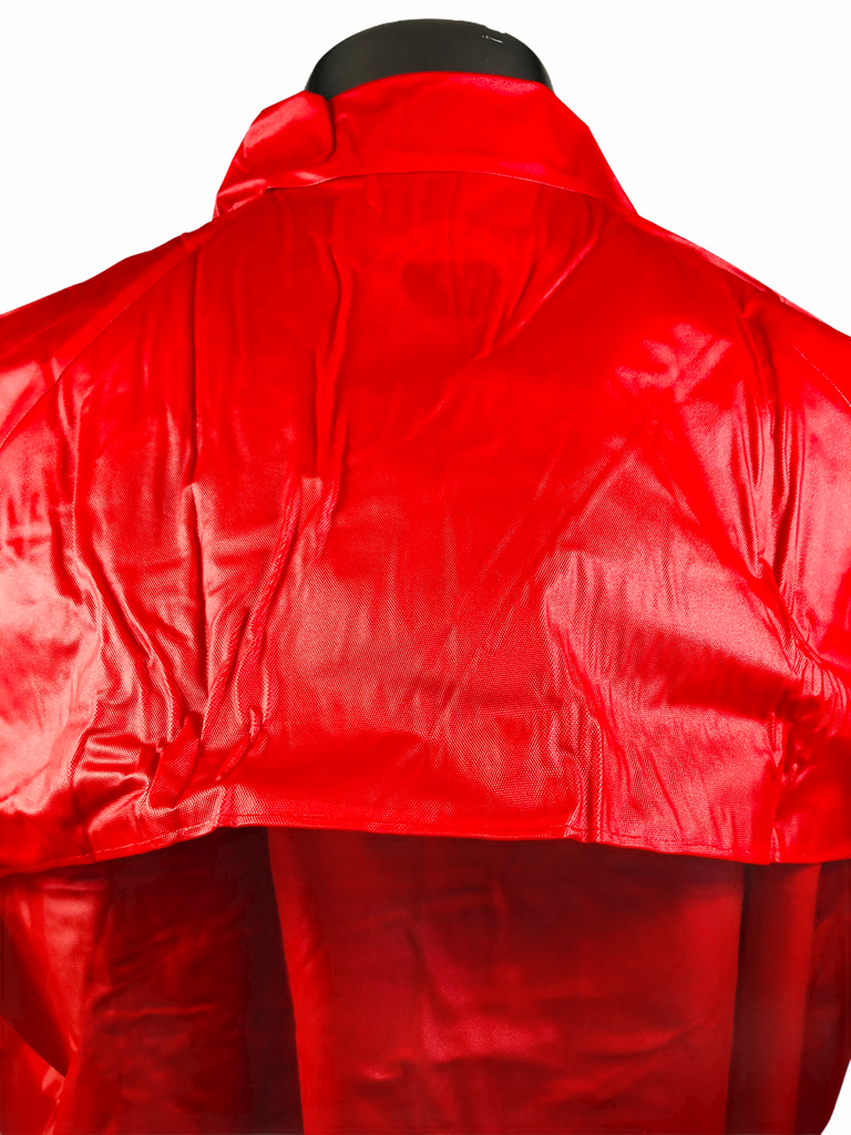 PHILADELPHIA PHILLIES VINTAGE 1980'S ENGLISH LEATHER RAIN COAT JACKET CHILD'S SMALL