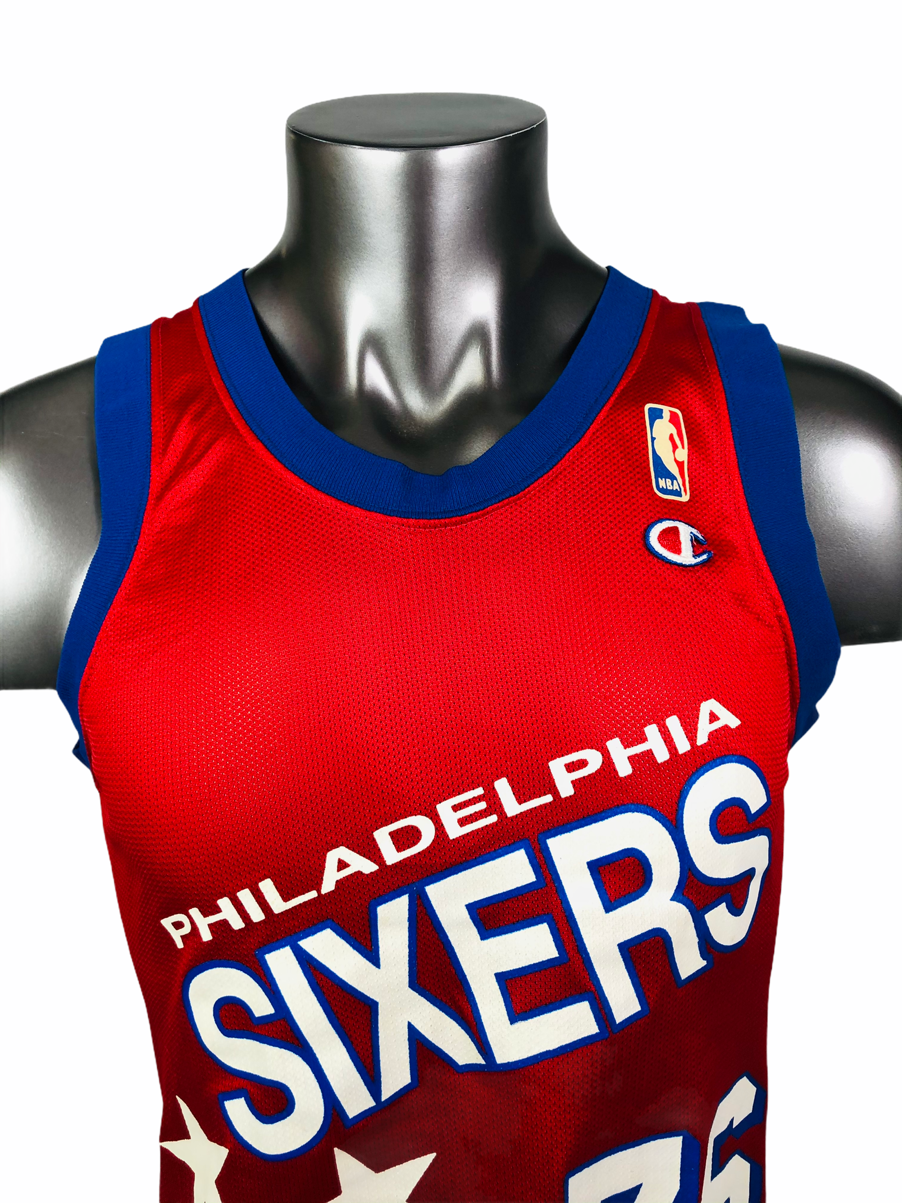 Champion Allen Iverson Philadelphia Sixers Jersey Sz 40 NBA