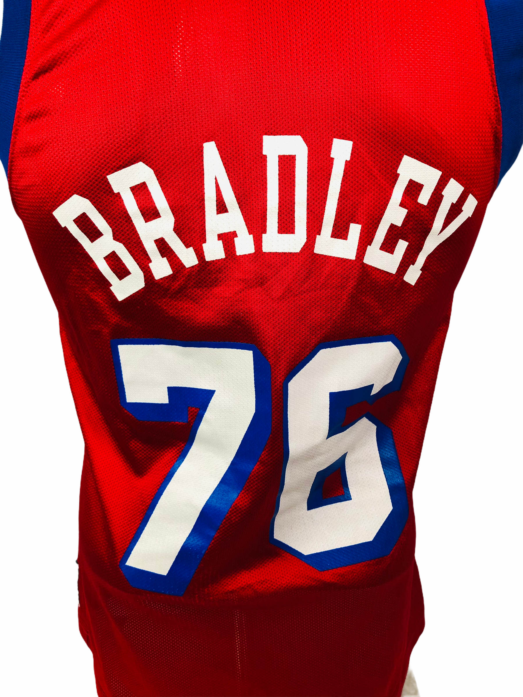 Shawn Bradley Philadelphia 76ers Basketball NBA Xmas Tree Ornament vtg  Jersey