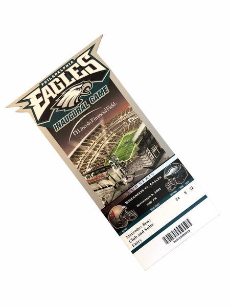 PHILADELPHIA EAGLES 2003 INAUGURAL GAME AT LINCOLN FINANCIAL FIELD TICKET