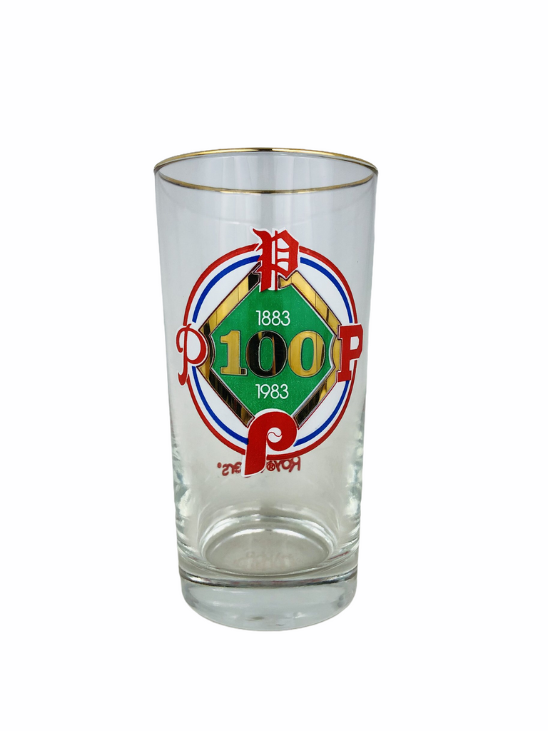 PHILADELPHIA PHILLIES VINTAGE 1983 100TH YEAR ROY ROGERS GLASS