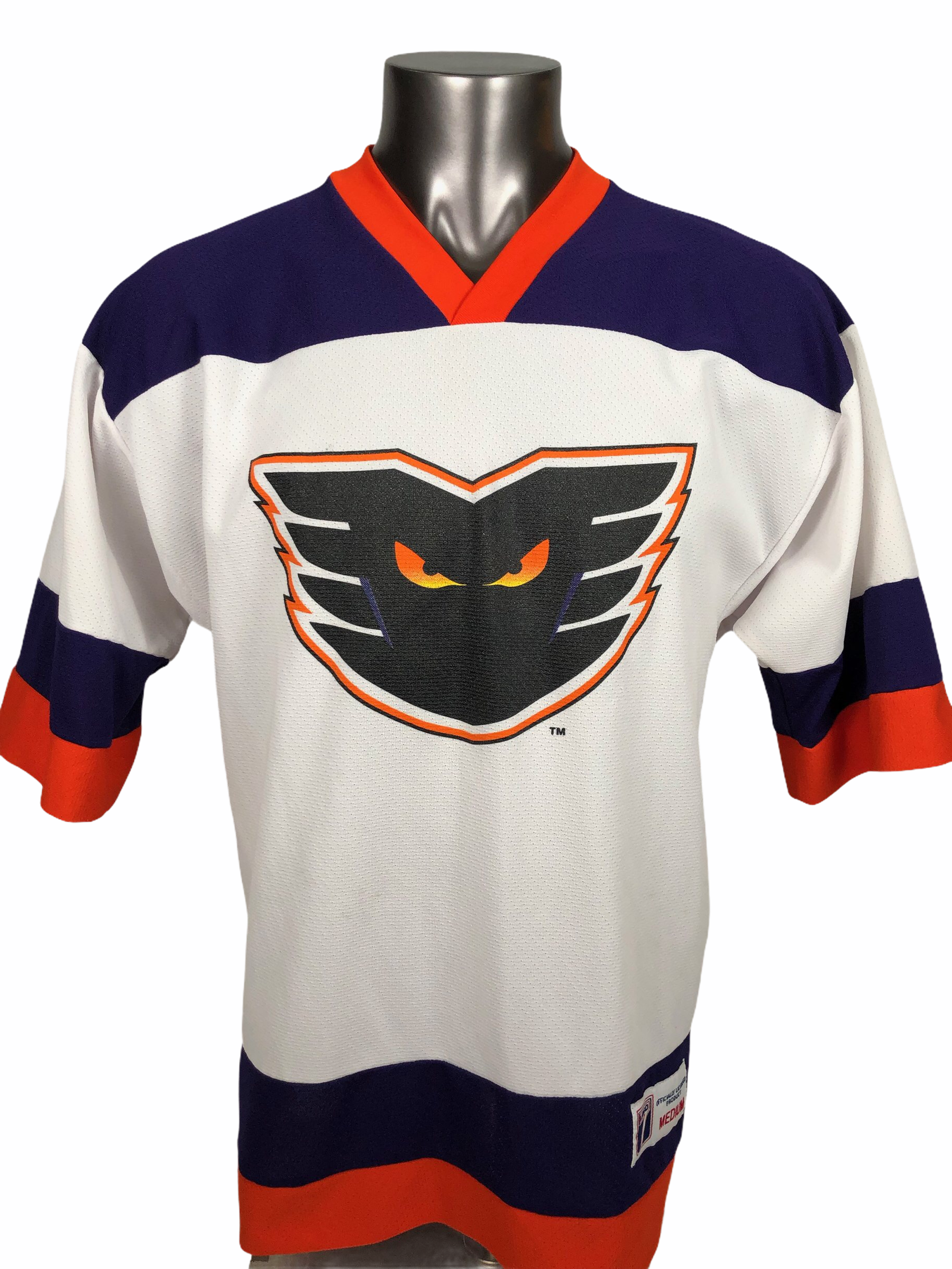 NHL, Shirts, Philadelphia Phantoms Vintage 9s Nhl X Ahl Graphic Logo 7  Hockey Jersey Rare