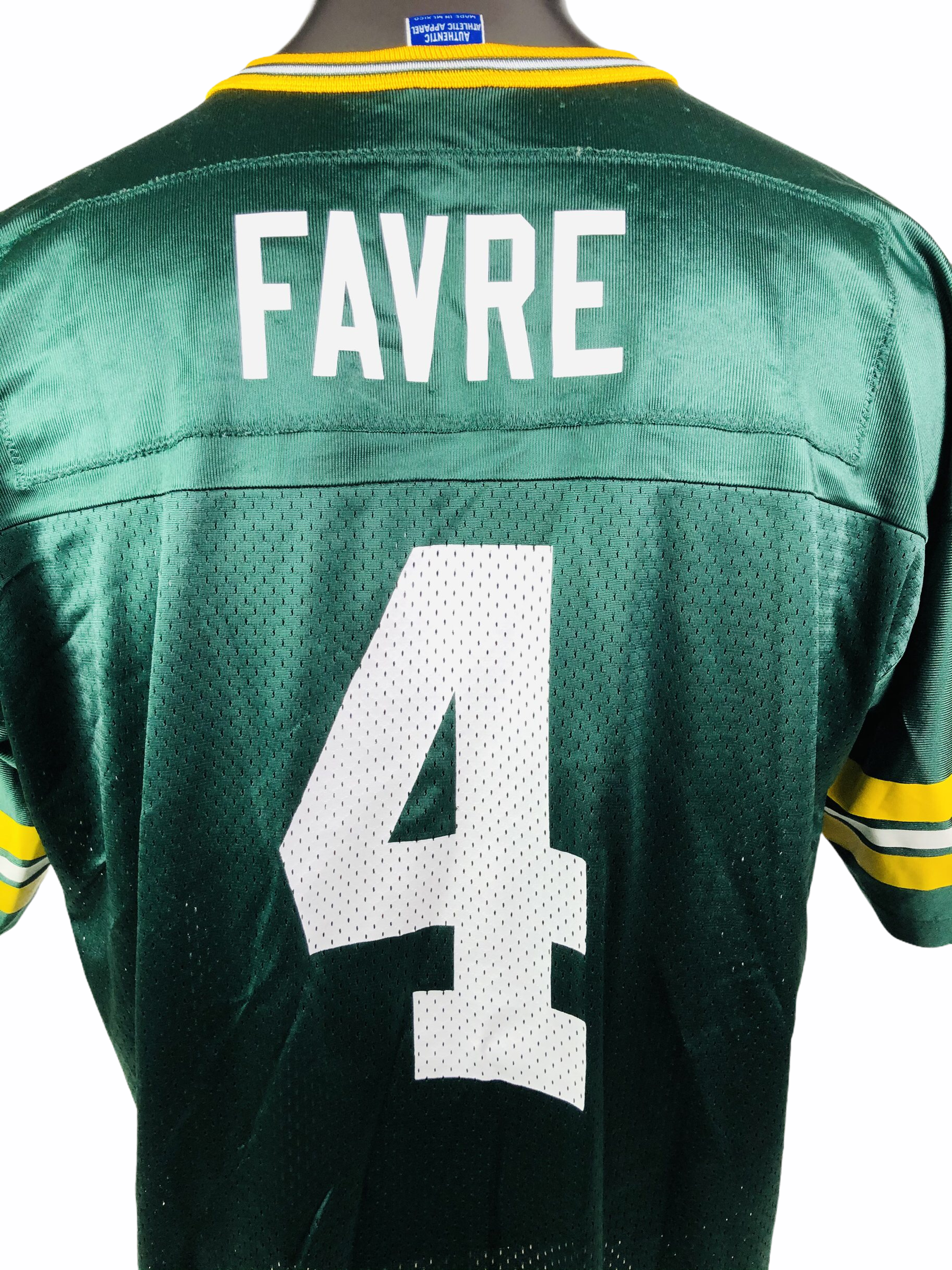 Brett Favre Authentic New York Jets Jersey by Reebok, Green, size