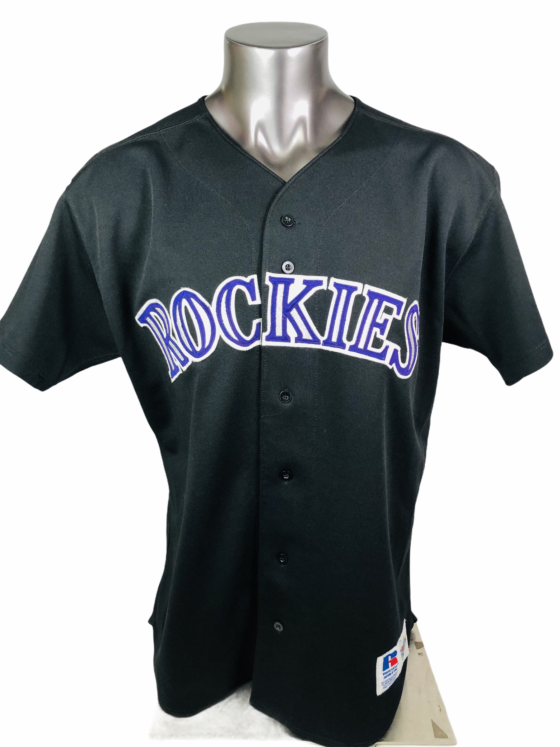 COLORADO ROCKIES VINTAGE 1990'S RUSSELL ATHLETIC DIAMOND COLLECTION JE -  Bucks County Baseball Co.