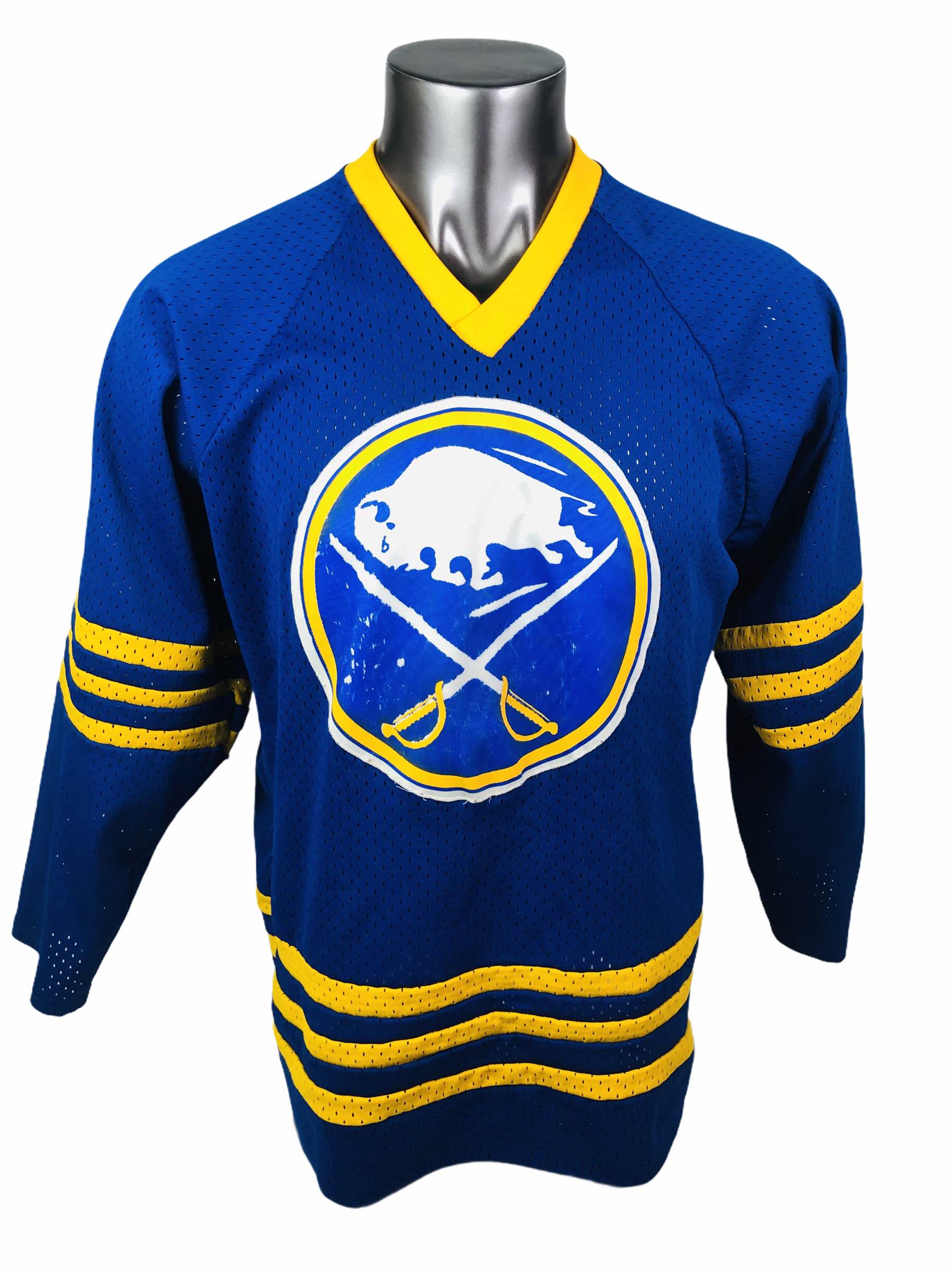 BUFFALO SABRES VINTAGE 1980 S JERSEY ADULT LARGE Bucks County