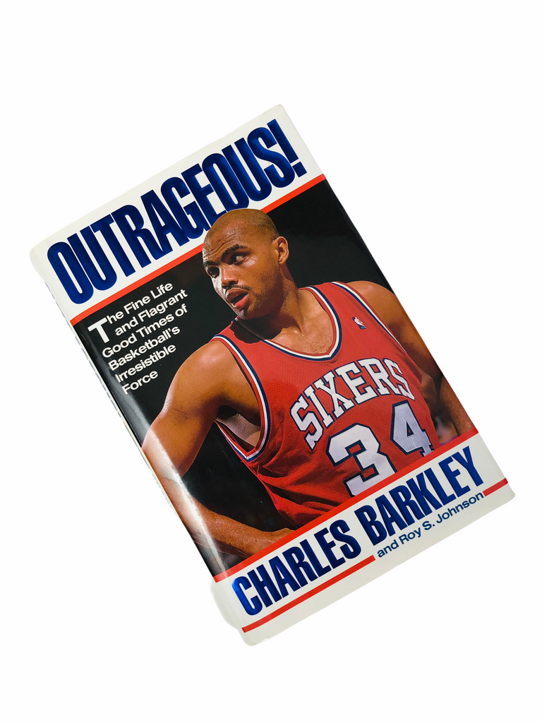 CHARLES BARKLEY PHILADELPHIA 76ERS VINTAGE 1992 OUTRAGEOUS! HARDBACK BOOK