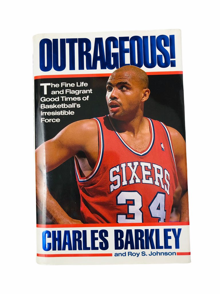 CHARLES BARKLEY PHILADELPHIA 76ERS VINTAGE 1992 OUTRAGEOUS! HARDBACK BOOK
