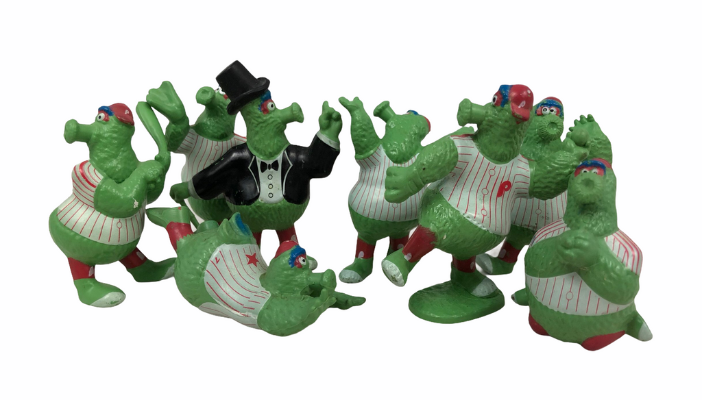 PHILLIE PHANATIC PHILADELPHIA PHILLIES 1987 ACME FIGURINE SET (8)
