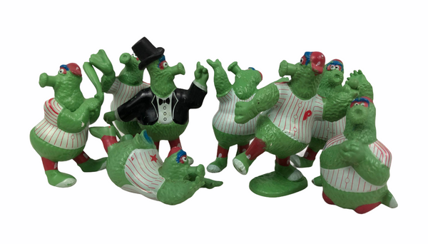 PHILLIE PHANATIC PHILADELPHIA PHILLIES 1987 ACME FIGURINE SET (8)