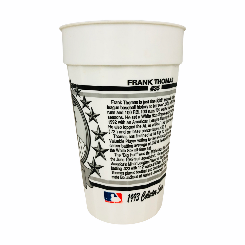 FRANK THOMAS CHICAGO WHITE SOX VINTAGE 1993 PLASTIC CUP