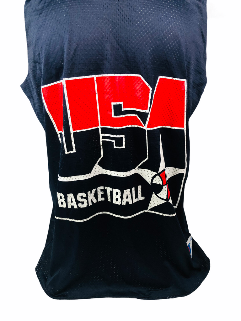 USA 1992 DREAM TEAM OLYMPICS BASKETBALL VINTAGE 1990'S CHAMPION MESH JERSEY ADULT XL