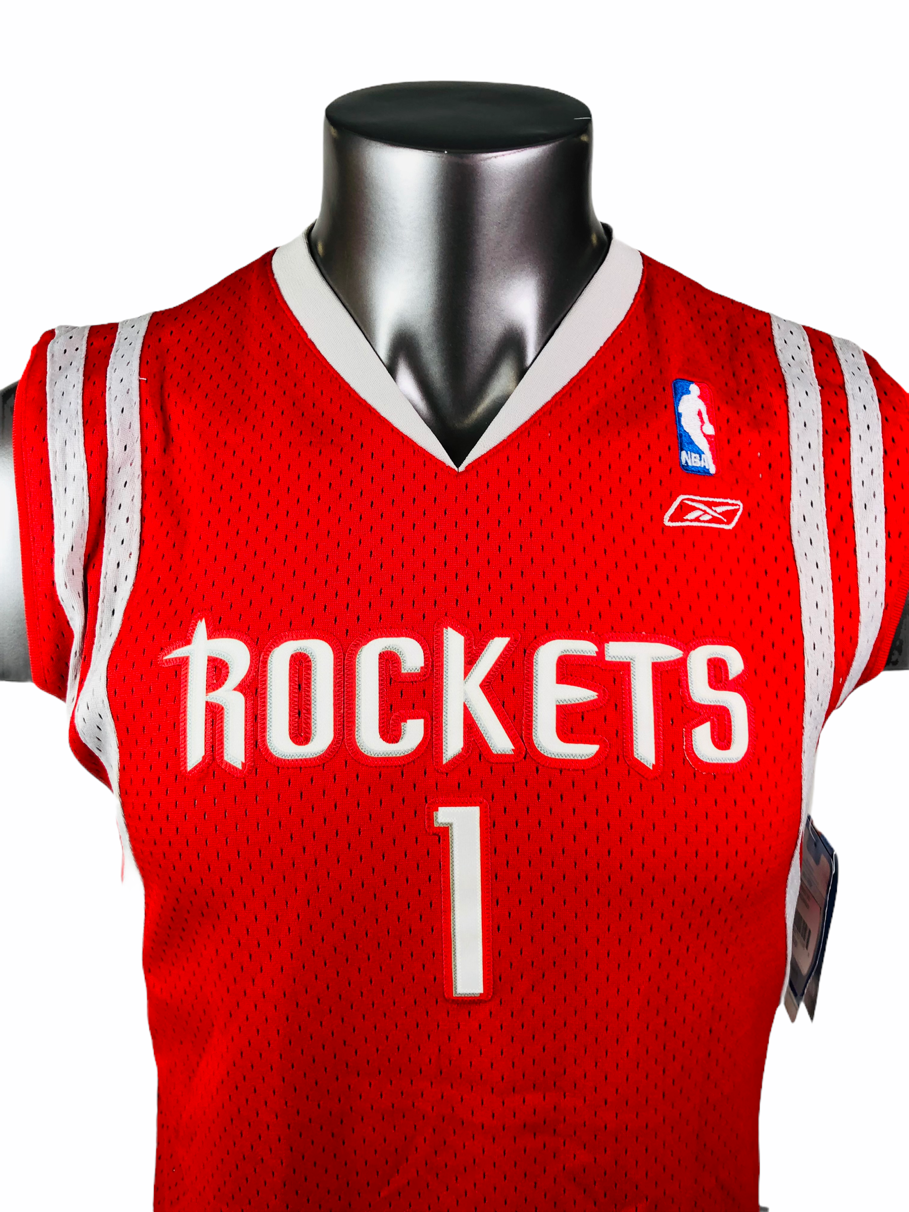Vintage Reebok Tracy McGrady Houston Rockets #1 Youth Medium M Jersey NBA