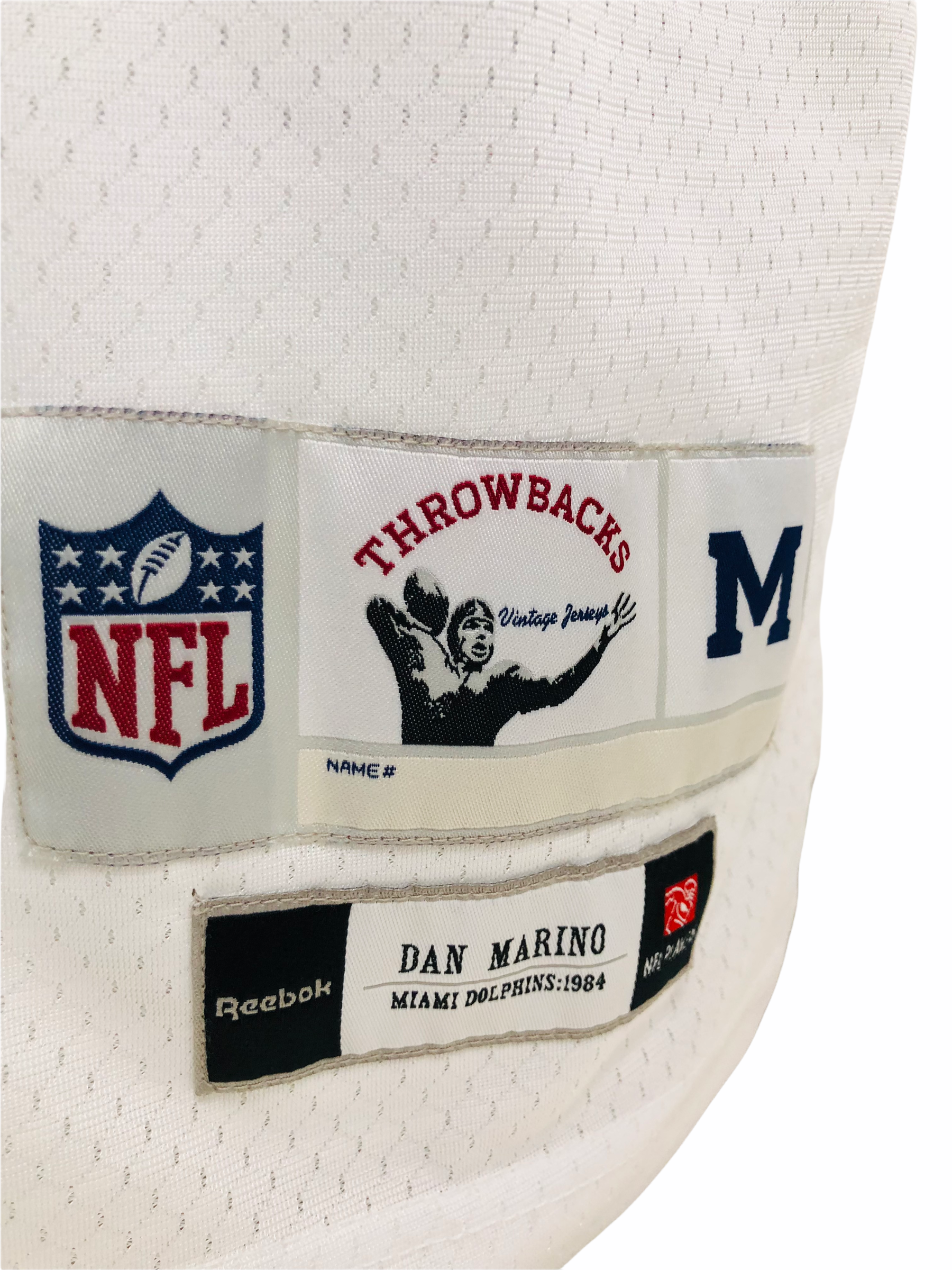 DAN MARINO MIAMI DOLPHINS RETRO 2000 S AUTHENTIC REEBOK THROWBACK
