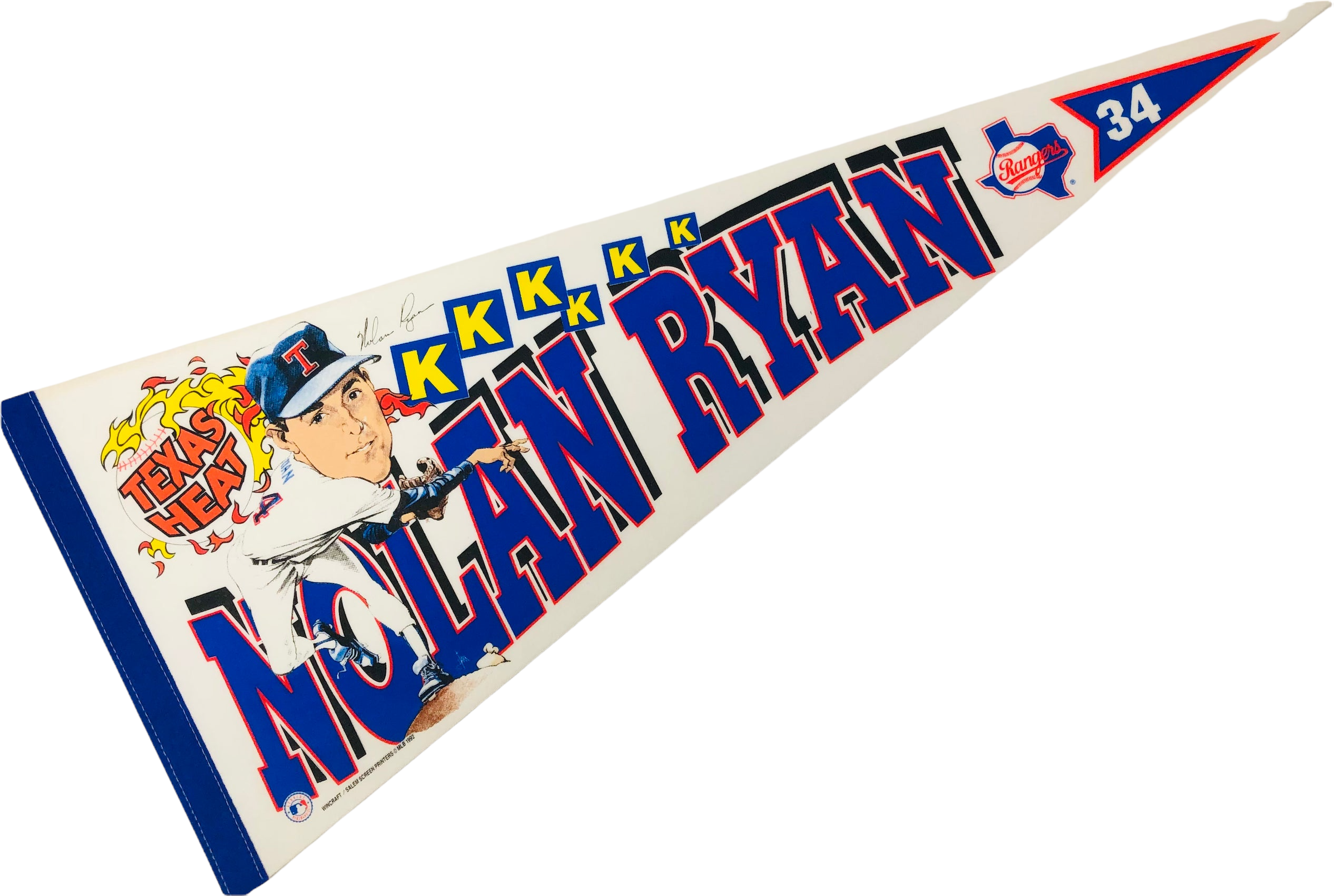 NOLAN RYAN Texas Rangers 1991 Home Majestic Baseball Throwback