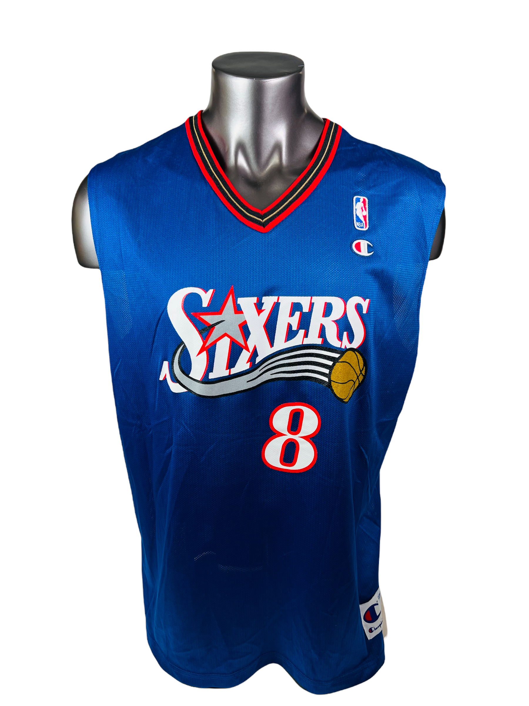 Champion, Shirts, Classic Champion Allen Iverson Jersey In Blue
