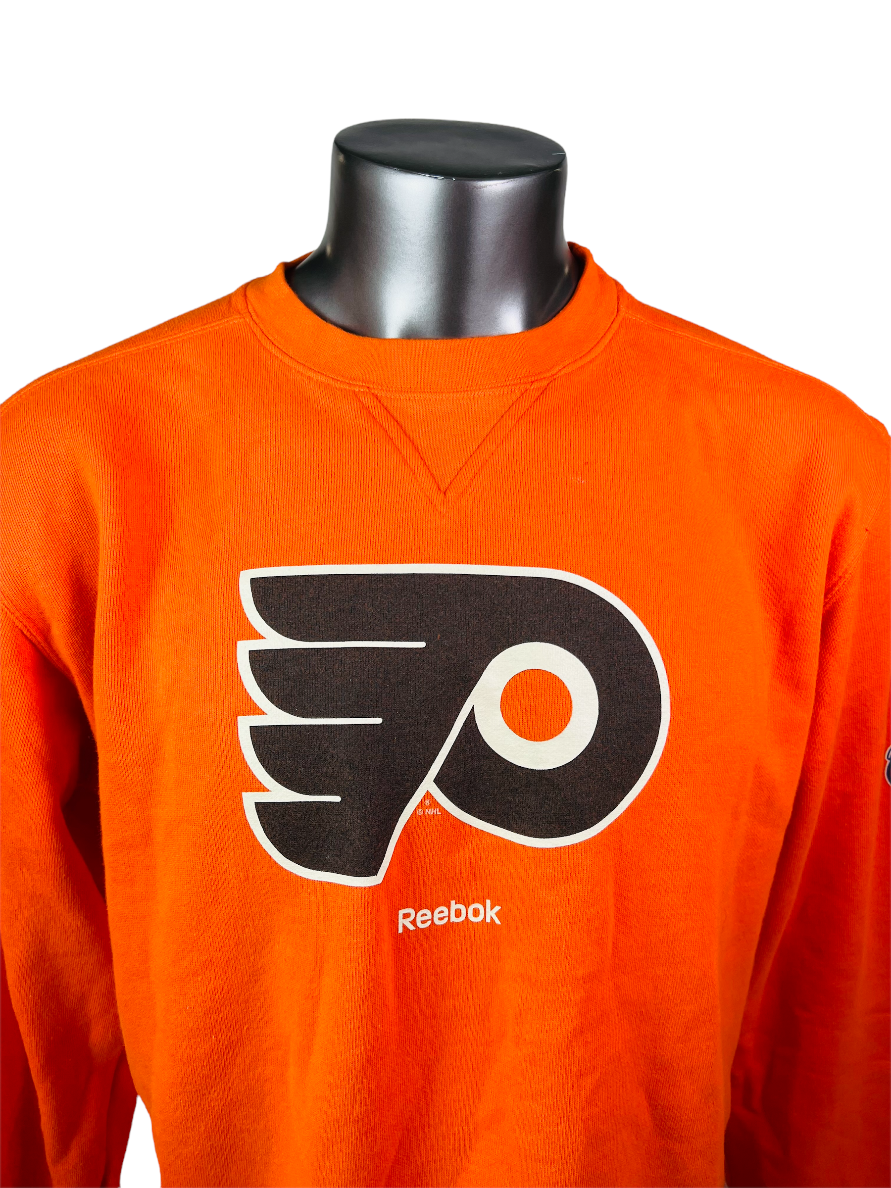 NHL Philadelphia Flyers Vintage Orange Crew Neck Sweatshirt