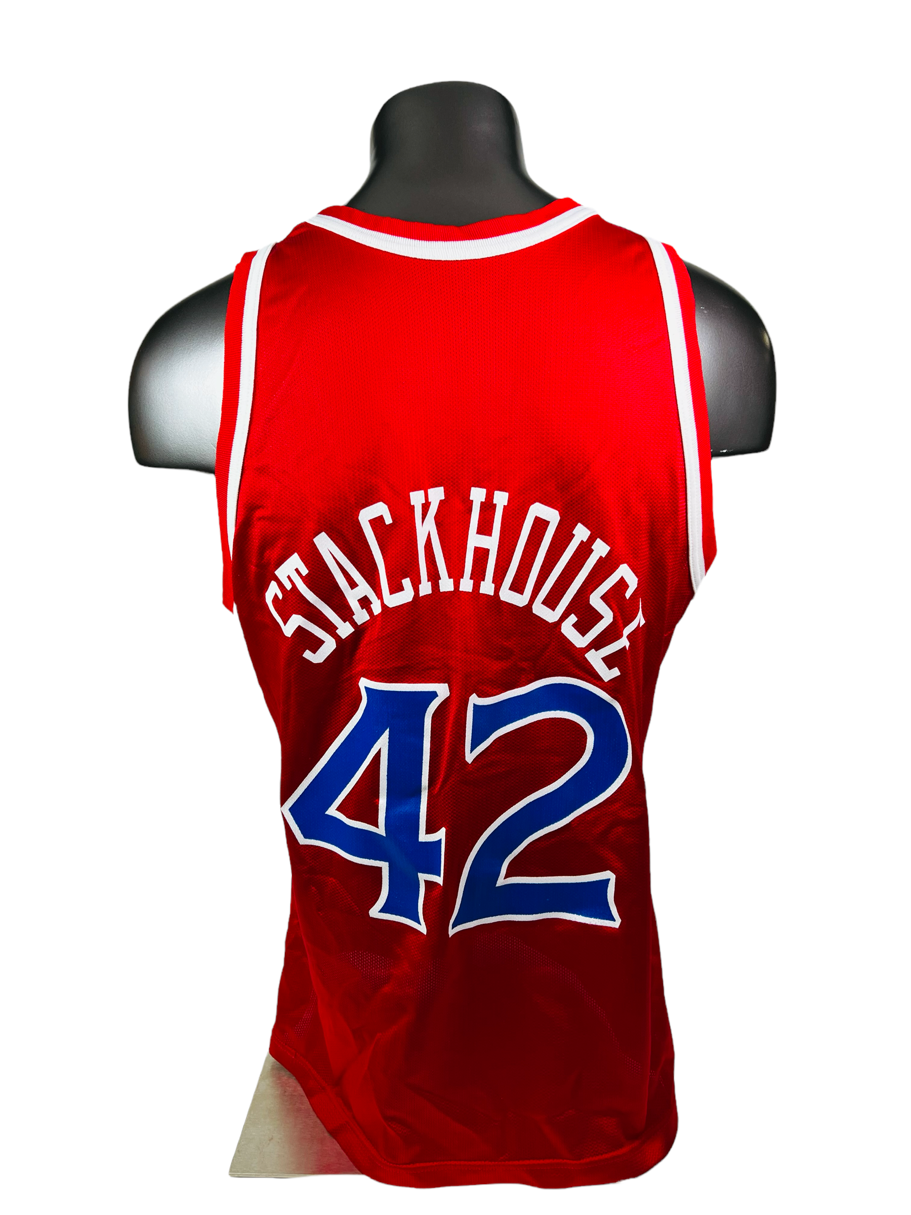 Size 48. Vintage 90s Champion Jerry Stackhouse 42 Phila 76ers