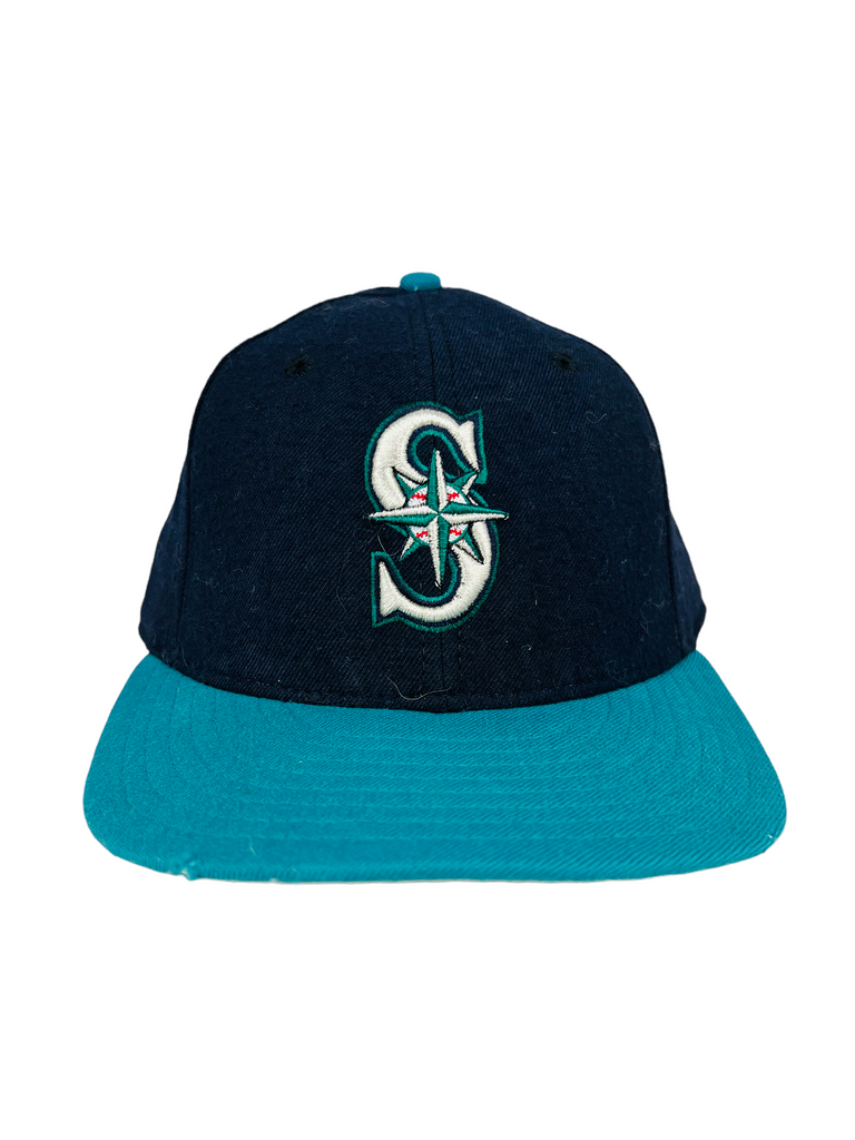 SEATTLE MARINERS VINTAGE 1990'S DIAMOND COLLECTION NEW ERA FITTED ADULT HAT 7 3/8