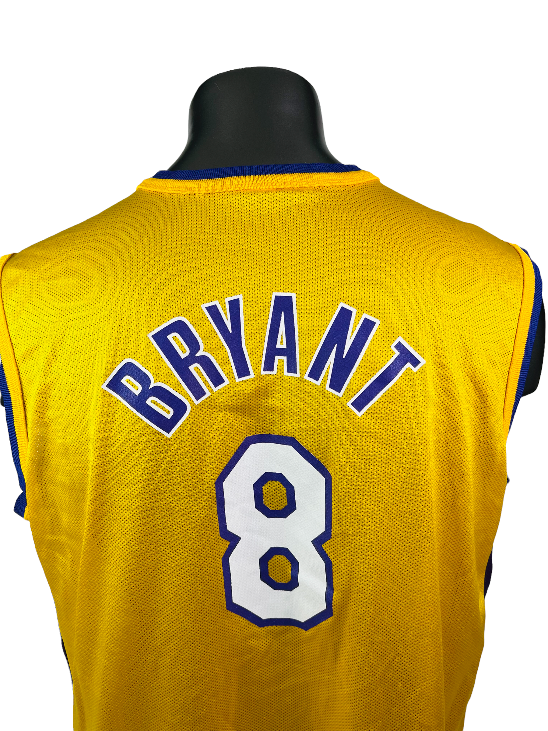 Vintage Kobe Bryant Champion Jersey Yellow 8 Size 52 XXL Rookie Year