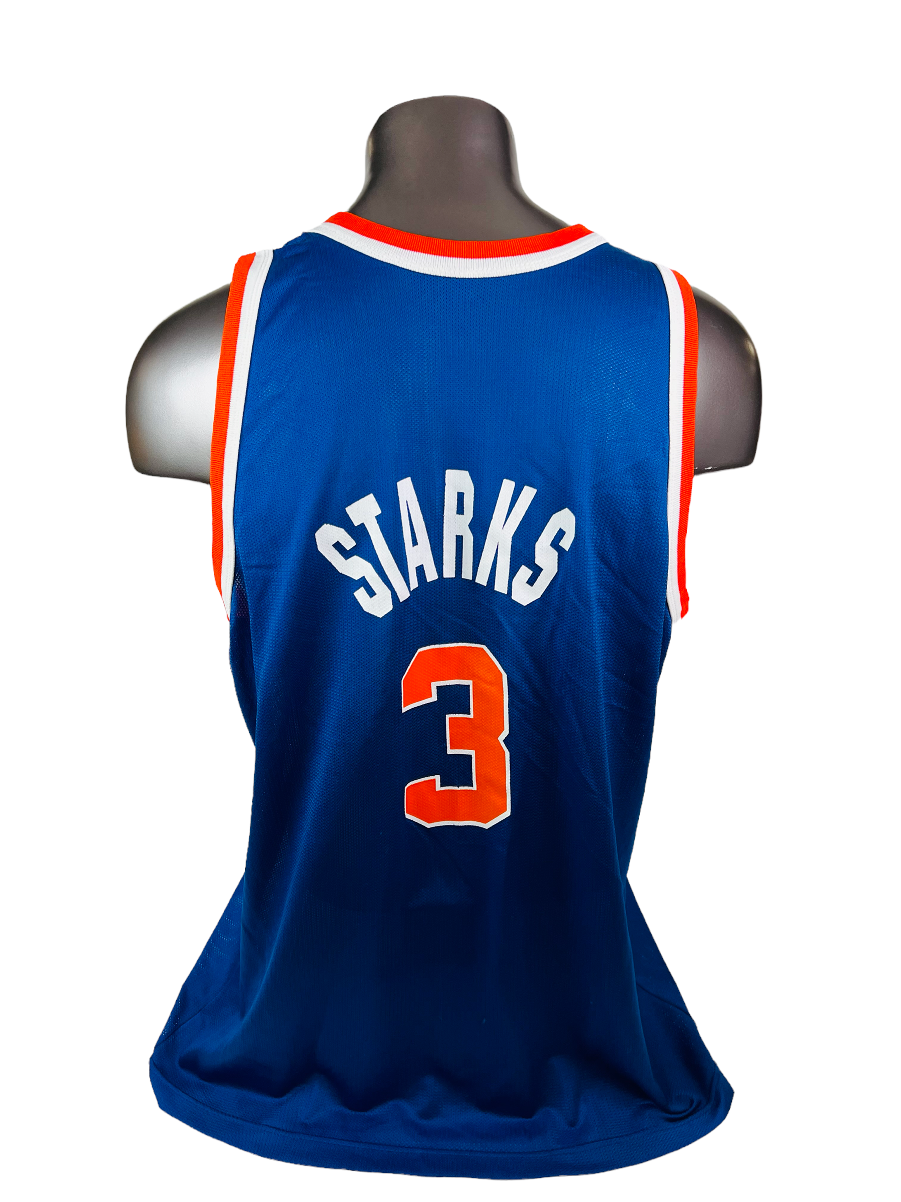 90's John Starks New York Knicks Champion Blue NBA Jersey Size 48 XL – Rare  VNTG