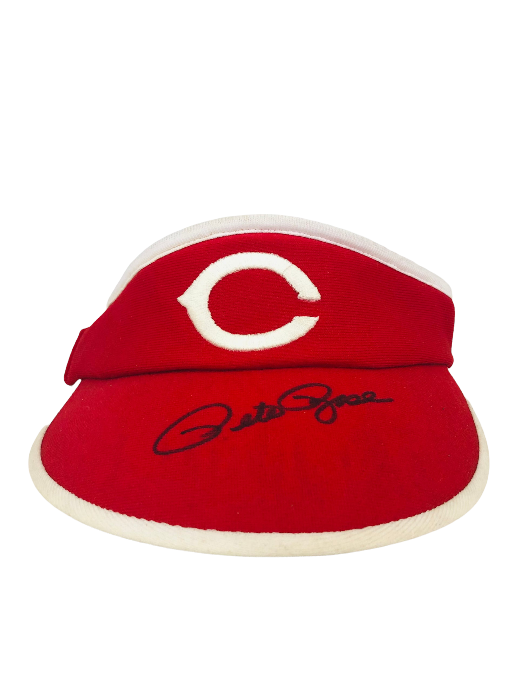 PETE ROSE CINCINNATI REDS VINTAGE 1990 S SIGNED MLB VISOR ADULT