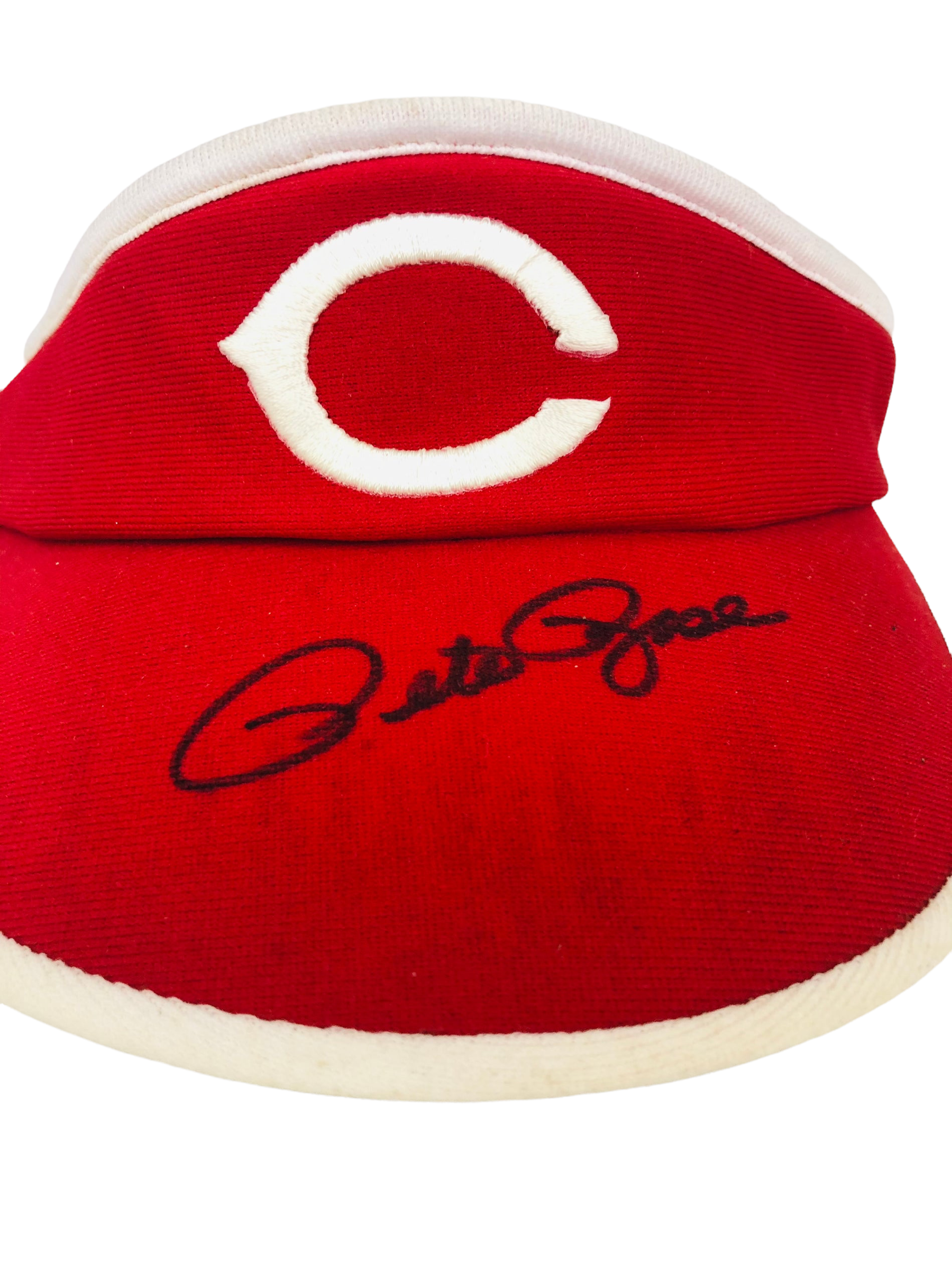 PETE ROSE CINCINNATI REDS VINTAGE 1990'S SIGNED MLB VISOR ADULT