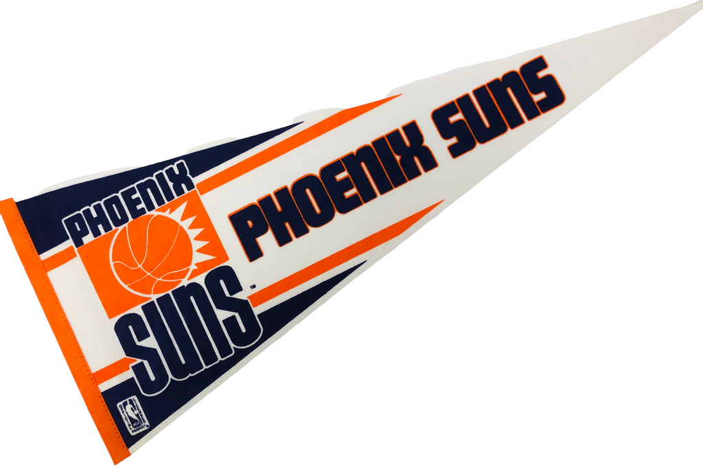 PHOENIX SUNS VINTAGE 1990'S NBA PENNANT - DEADSTOCK