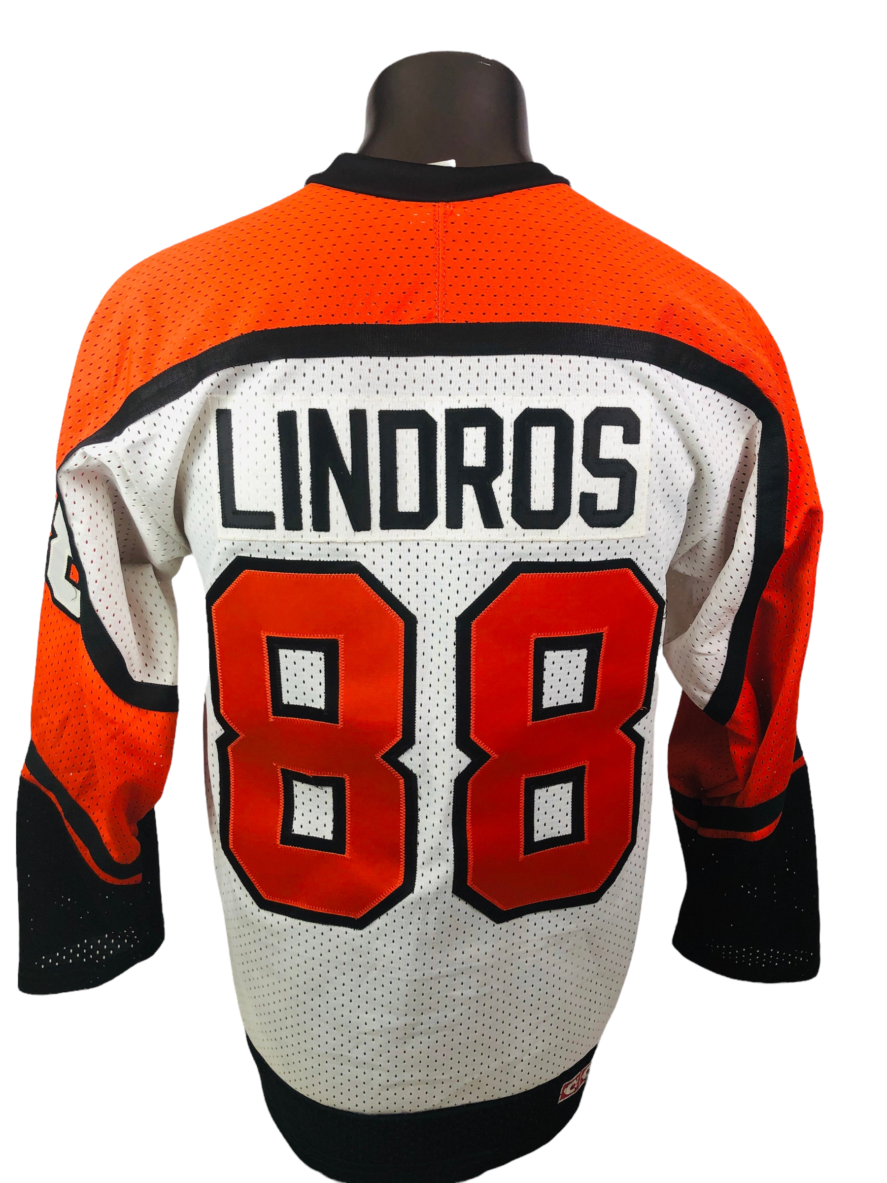Eric Lindros Signed CCM Black Flyers Jersey, Men’s Small