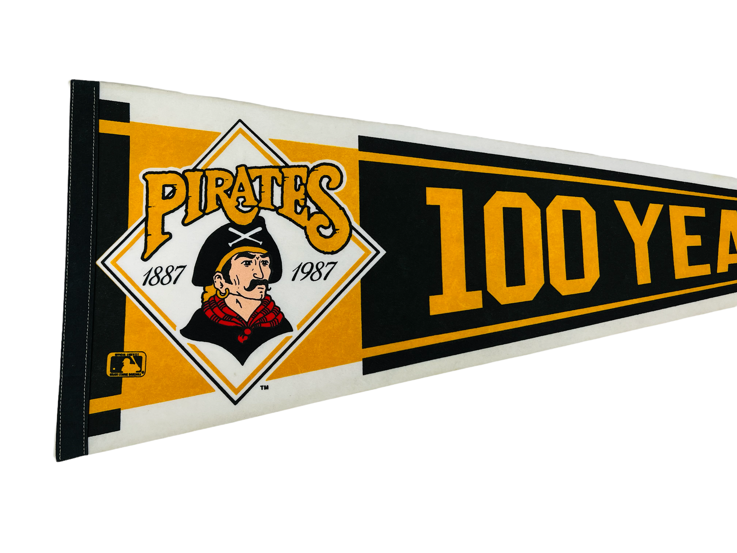 PITTSBURGH PIRATES VINTAGE 1980'S 100 YEARS MLB PENNANT