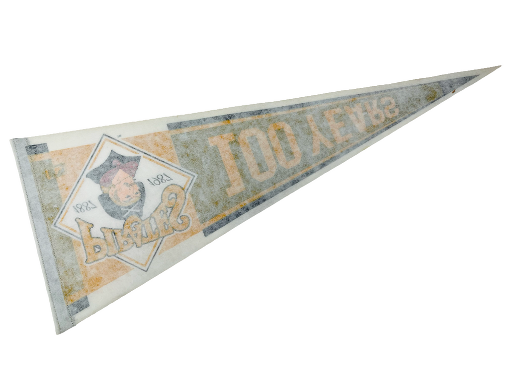 PITTSBURGH PIRATES VINTAGE 1980'S 100  YEARS MLB PENNANT