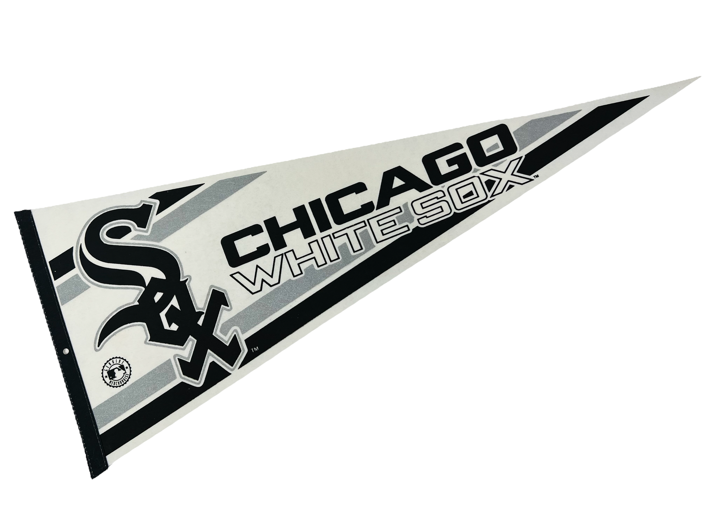 MLB Baseball Chicago Blanc Sox Un Cave Fanion Pennant Laine Bannière MLB Baseball Chicago Blanc Sox Un Cave Fanion Pennant Laine Bannière