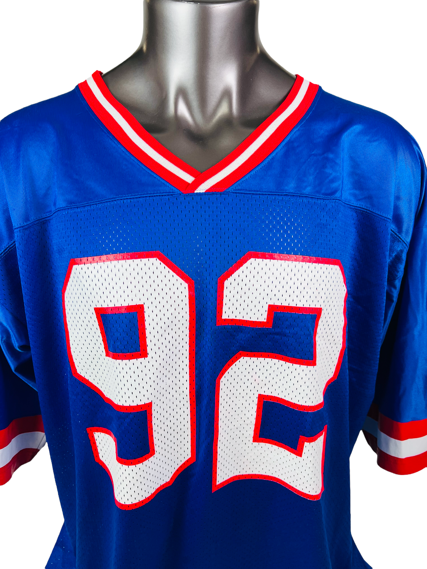 Vintage Champion Mesh Football Jersey sz Medium Blue Made in USA