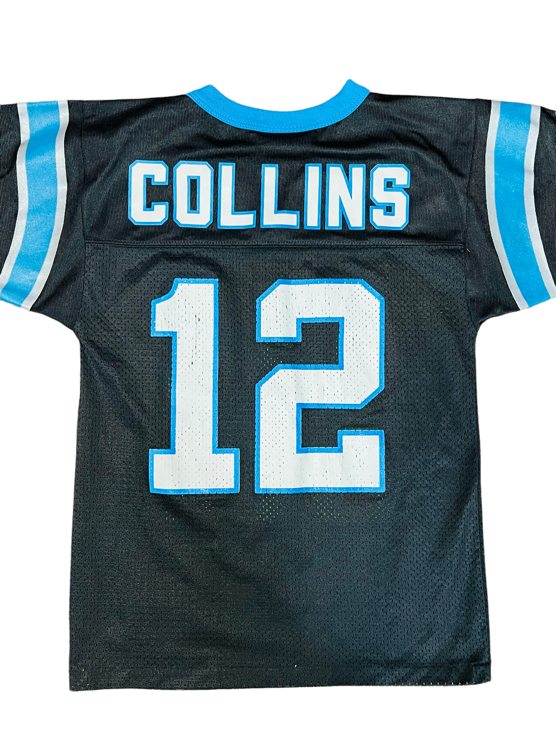 KERRY COLLINS CAROLINA PANTHERS VINTAGE 1990 S LOGO ATHLETIC JERSEY YO Bucks County Baseball Co