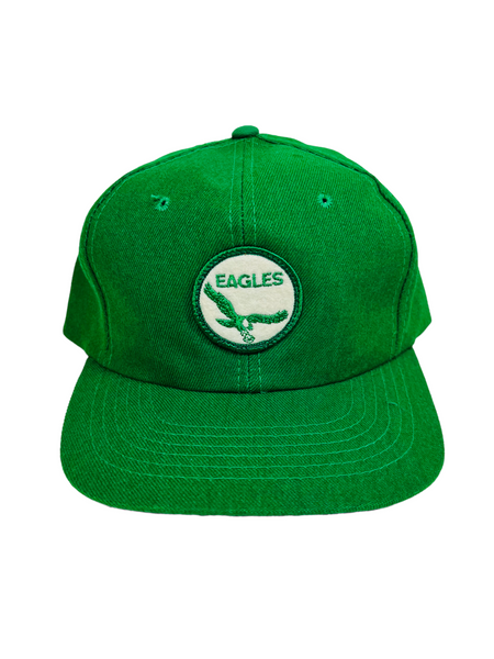 PHILADELPHIA EAGLES VINTAGE 1980'S KELLY GREEN SNAPBACK ADULT HAT