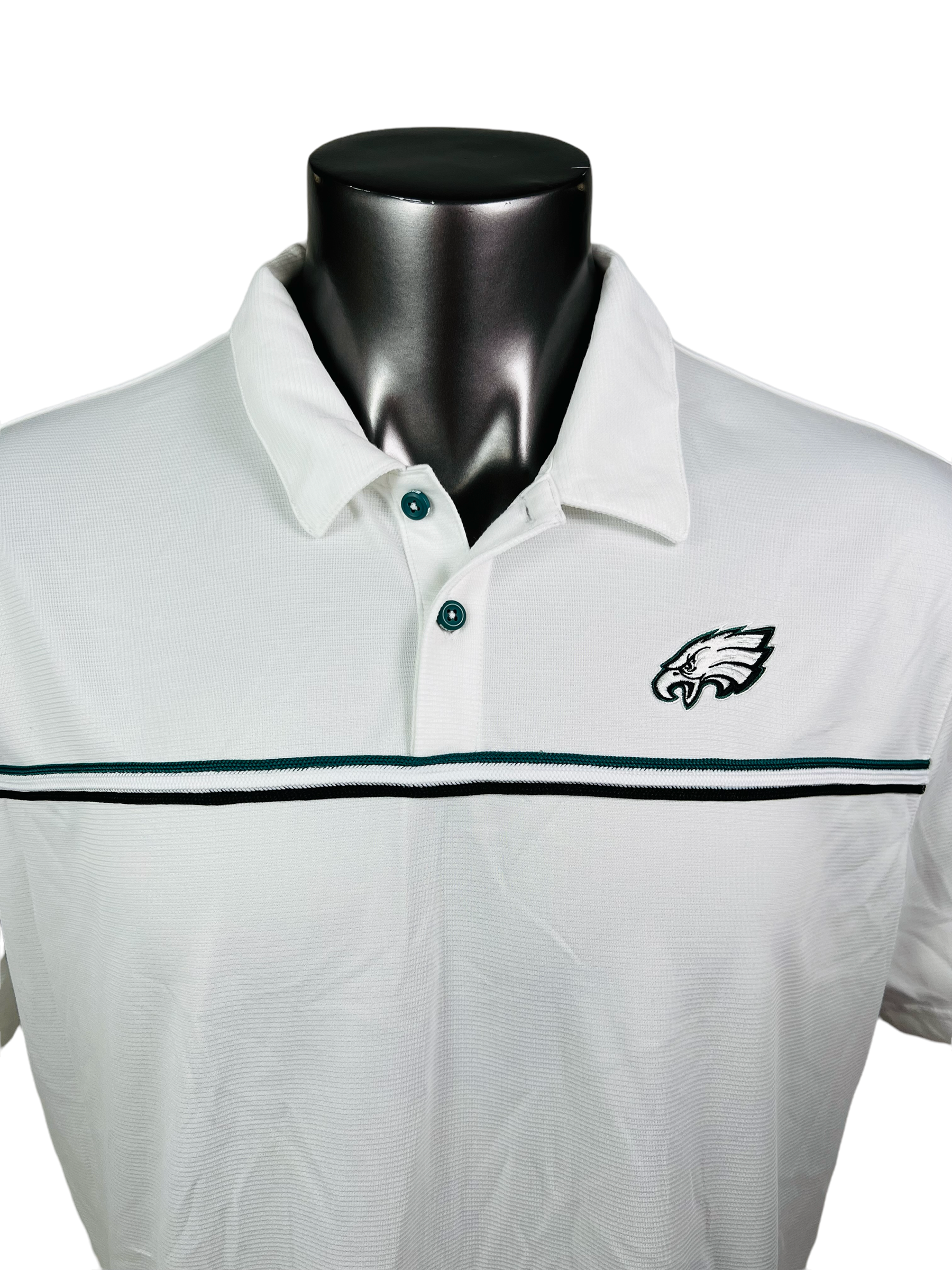 PHILADELPHIA EAGLES TEAM ISSUED NIKE DRI FIT GOLF SHIRT ADULT XL