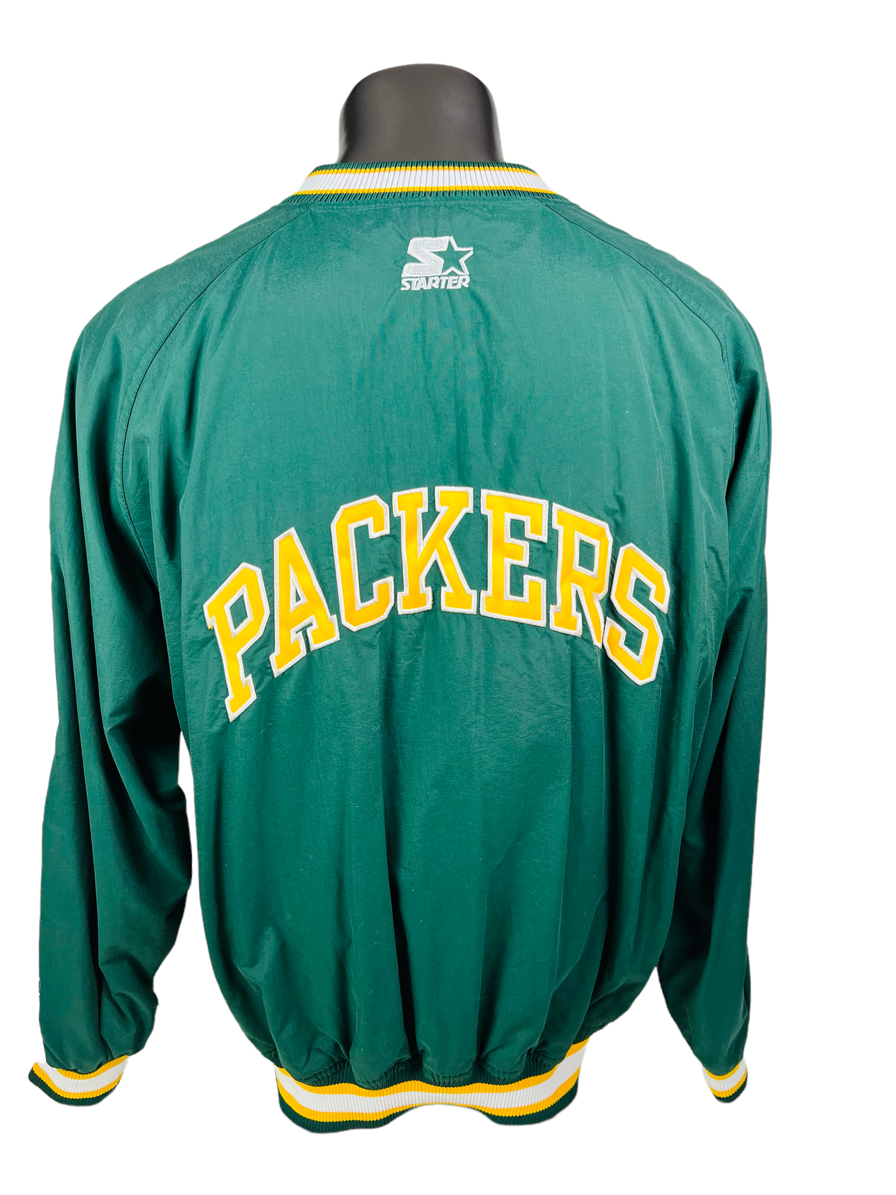 GREEN BAY PACKERS VINTAGE 1990 S STARTER V NECK PRO LINE