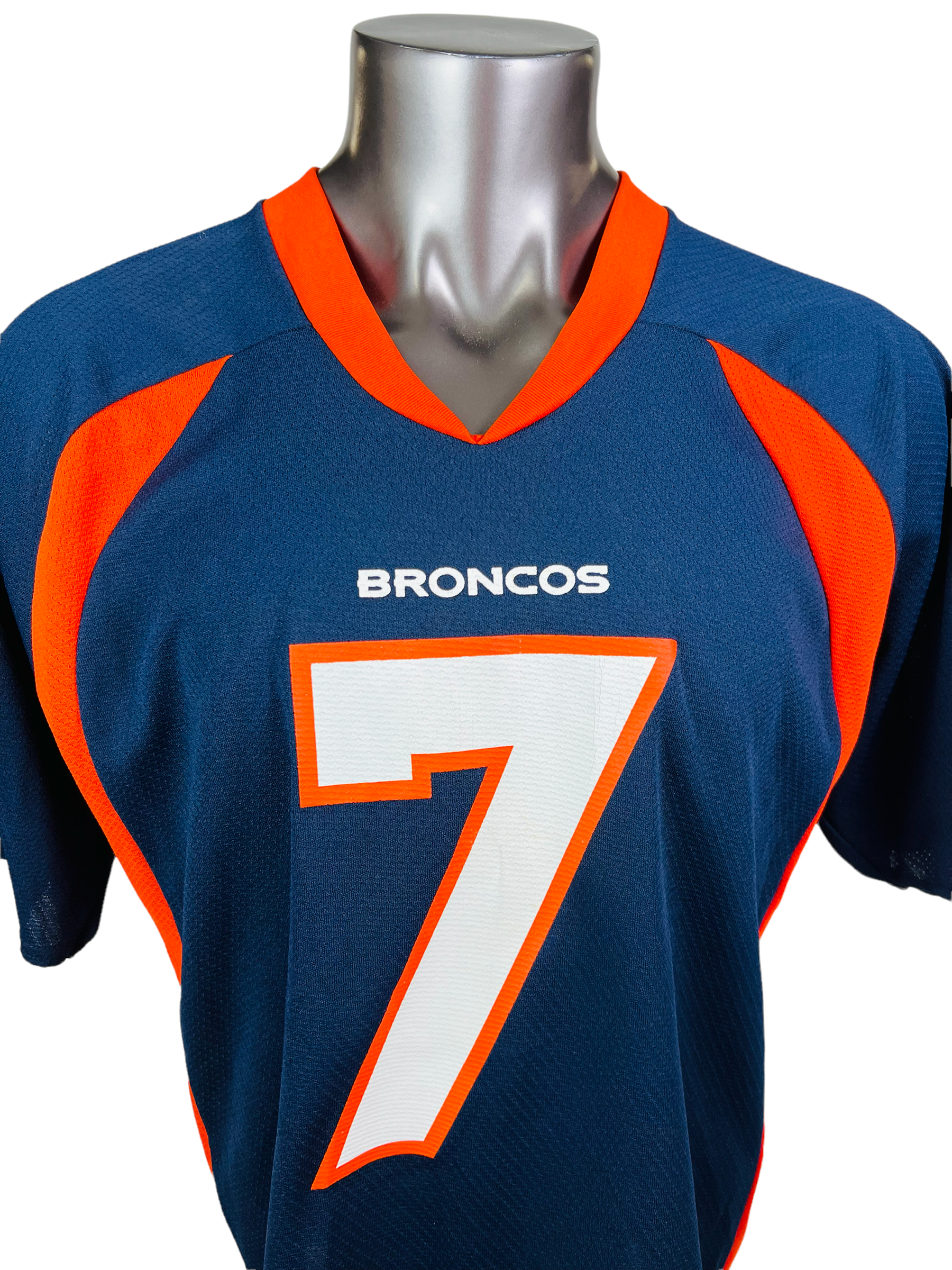 Nike Denver Broncos No7 John Elway Orange/Blue Women's Stitched NFL Elite Fadeaway Fashion Jersey
