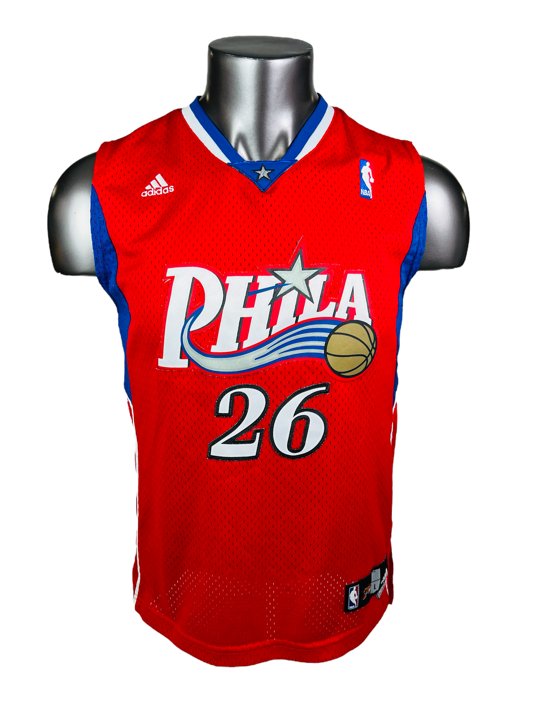 2007-08 Philadelphia 76ers Kyle Korver #26 Game Used Red Jersey