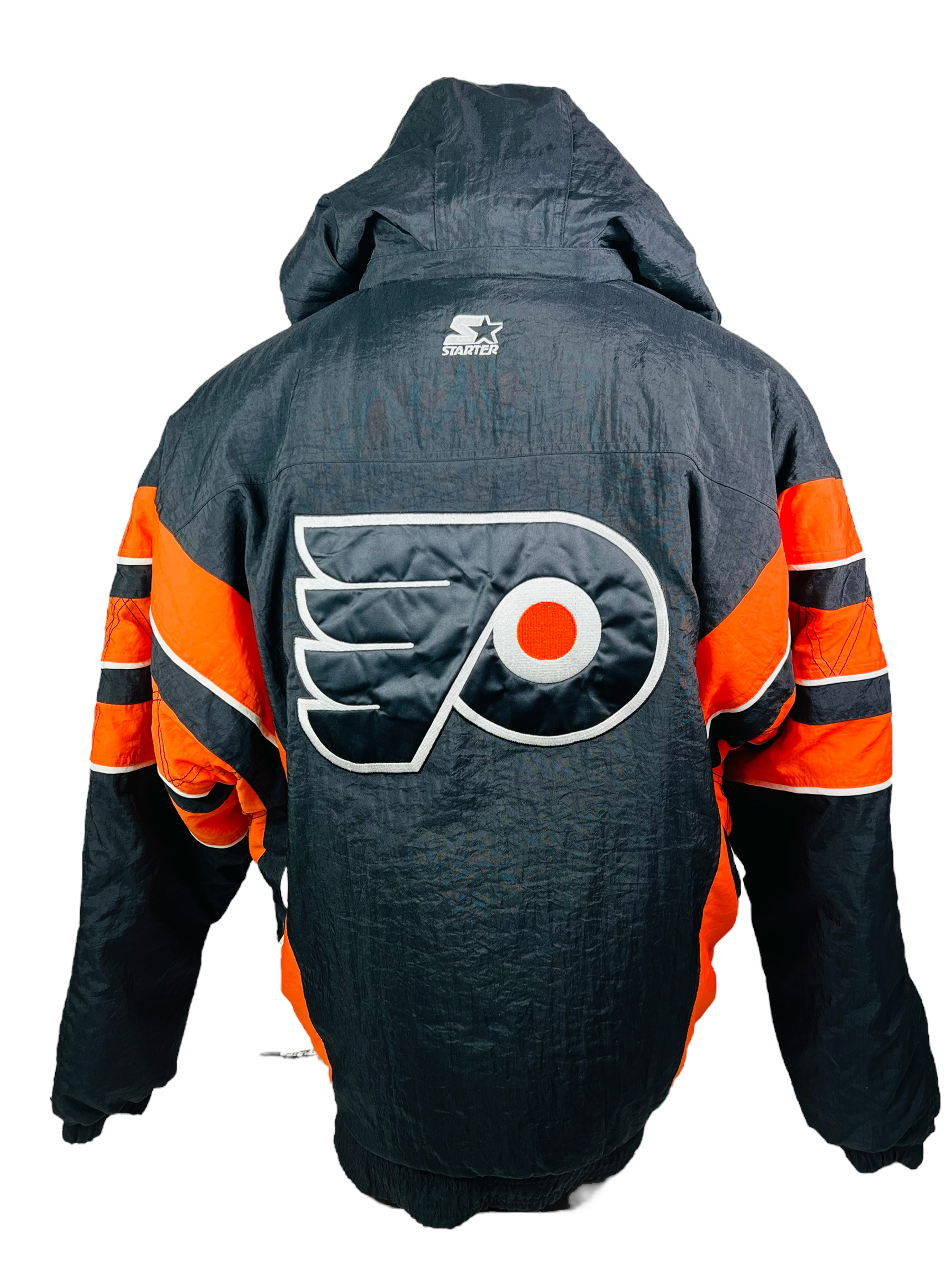90's Philadelphia Flyers Starter Heavyweight Pullover NHL Jacket Size  Medium – Rare VNTG