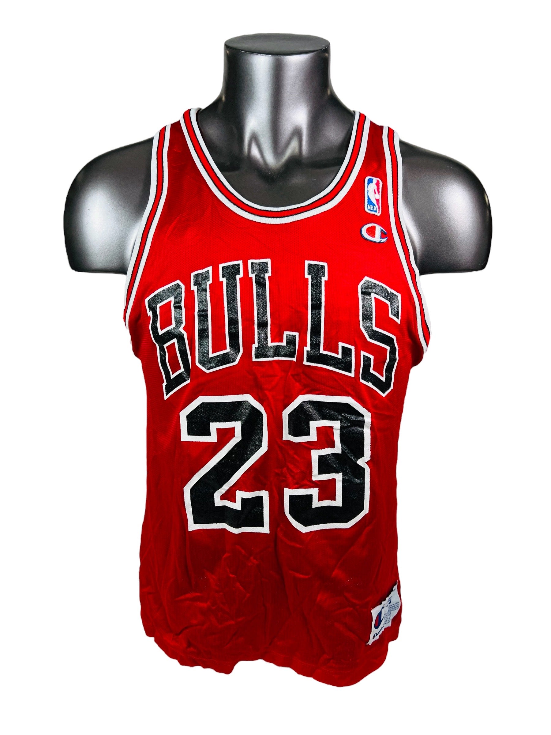 Michael Jordan Chicago Bulls Champion Vintage Basketball Jersey sz