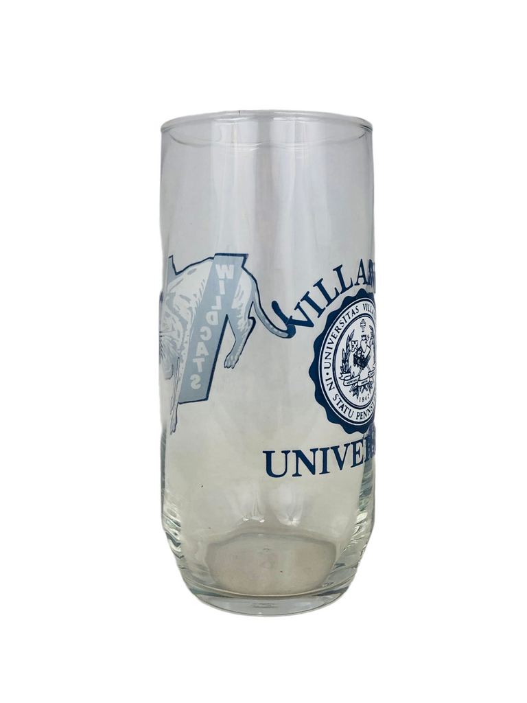 VILLANOVA UNIVERSITY WILDCATS VINTAGE 1990'S COCKTAIL GLASS