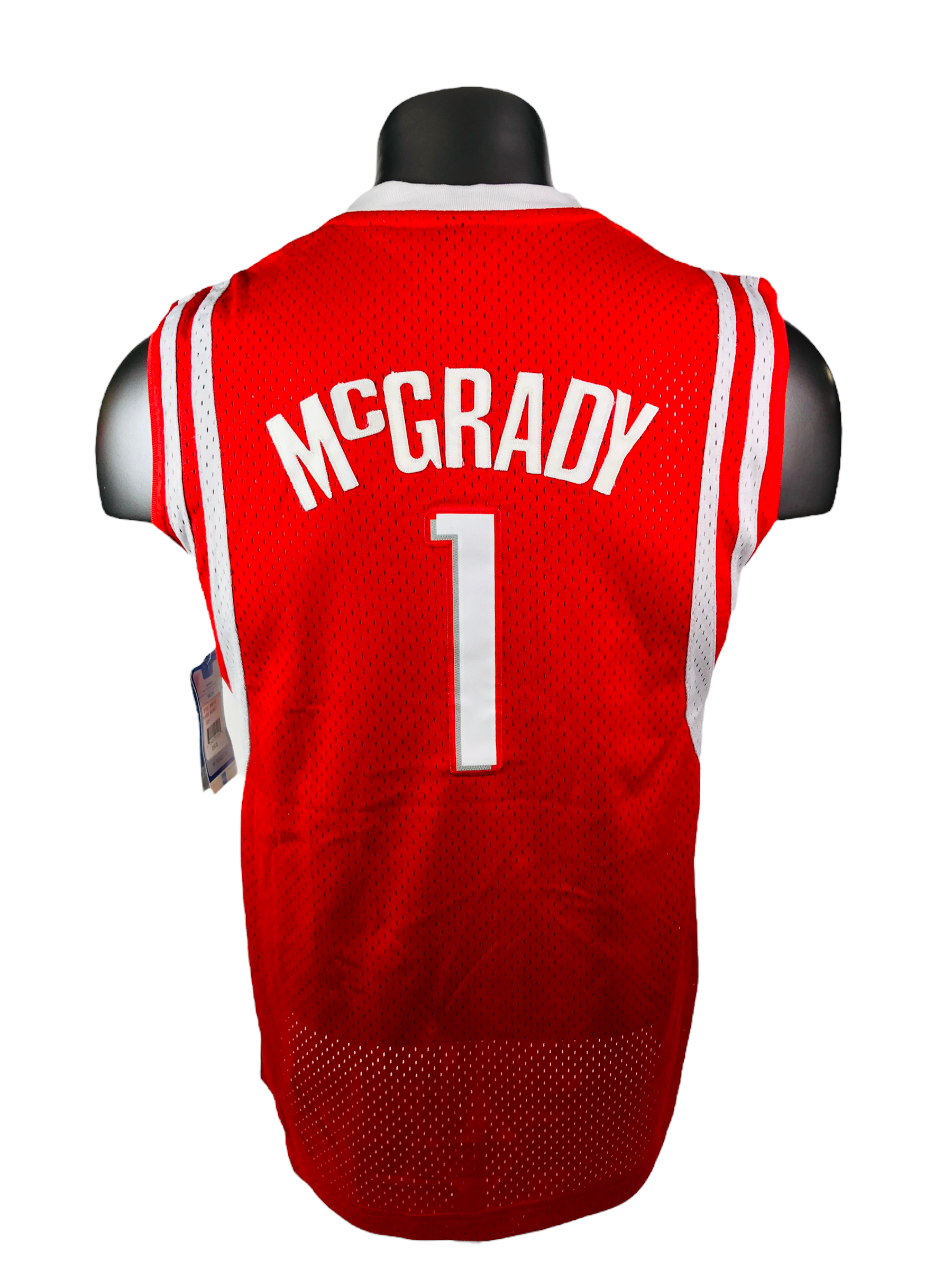 Houston Rockets 1 Tracy McGrady Red Throwback Revolution 30 NBA Basketball Jerseys