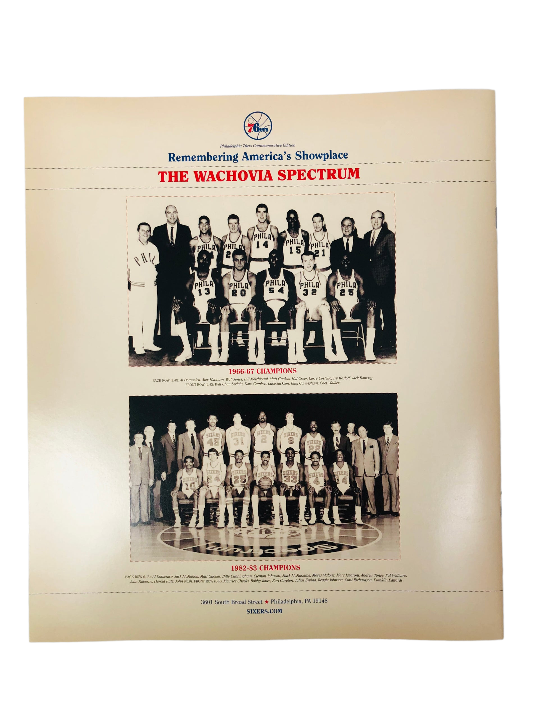 Last #sixers game at #spectrum poster #2009 #bcbc