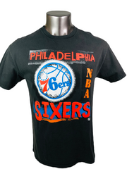 1980 Philadelphia 76ers Iconic Men's Long-⁠Sleeve T-⁠Shirt by Vintage Brand